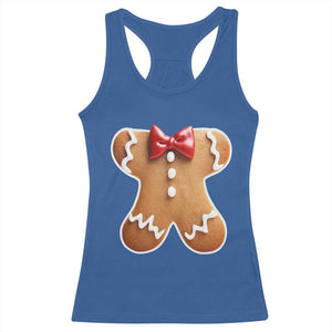 Gingerbread Man Racerback Tank Top Christmas Cookie Costume TS10 Royal Blue Print Your Wear