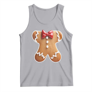 Gingerbread Man Tank Top Christmas Cookie Costume TS10 Athletic Heather Print Your Wear