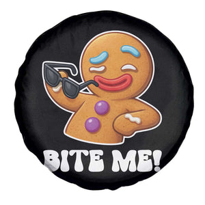 Funny Xmas Gingerbread Man Spare Tire Cover Funny Sexy Cookie Bite Me TS10 Print Your Wear