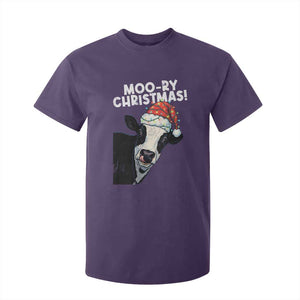 Christmas Cow T Shirt For Kid Funny Moo Ry Christmas Farmer Gift TS10 Purple Print Your Wear