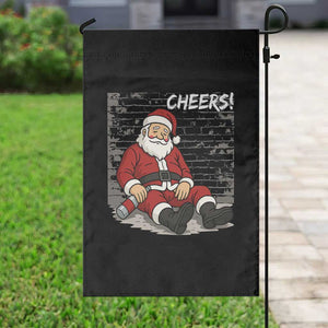 Funny Christmas Santa Claus Drinking Beer Garden Flag Wonderful Time TS10 Print Your Wear