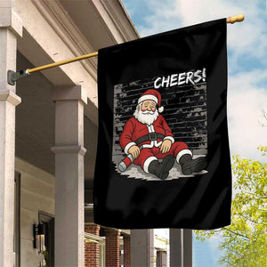Funny Christmas Santa Claus Drinking Beer Garden Flag Wonderful Time TS10 Print Your Wear