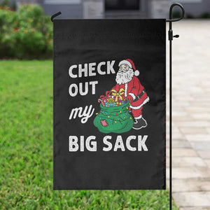 Retro Funny Santa Garden Flag Christmas Joke Check Out My Big Sack TS10 Print Your Wear