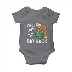 Santa Bigfoot Christmas Baby Onesie Funny Sasquatch Xmas Joke TS10 Charcoal Print Your Wear