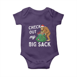 Santa Bigfoot Christmas Baby Onesie Funny Sasquatch Xmas Joke TS10 Purple Print Your Wear