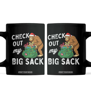 Santa Bigfoot Christmas Coffee Mug Funny Sasquatch Xmas Joke TS10 Black Print Your Wear