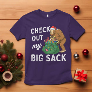 Santa Bigfoot Christmas T Shirt Funny Sasquatch Xmas Joke TS10 Purple Print Your Wear