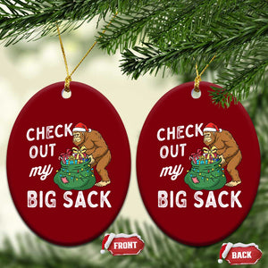 Santa Bigfoot Christmas Ceramic Ornament Funny Sasquatch Xmas Joke TS10 Print Your Wear