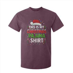 This Is My Christmas Pajama T Shirt For Kid Funny Xmas PJs TS10 Maroon Print Your Wear