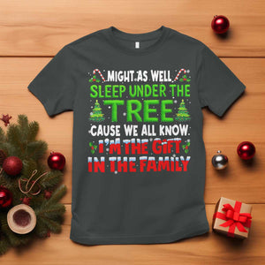 Funny Christmas T Shirt I'm The Gift Family Pajama TS10 Dark Heather Print Your Wear