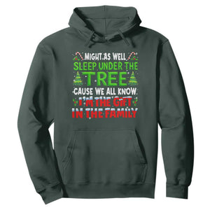 Funny Christmas Hoodie I'm The Gift Family Pajama TS10 Dark Forest Green Print Your Wear