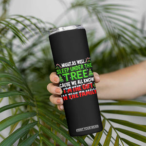 Funny Christmas Skinny Tumbler I'm The Gift Family Pajama TS10 Print Your Wear