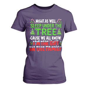 Funny Christmas T Shirt For Women I'm The Gift Family Pajama TS10 Purple Print Your Wear