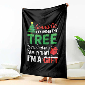 Funny Christmas Throw Blanket Lay Under The Tree Xmas Family Pajama Gift TS10 Print Your Wear