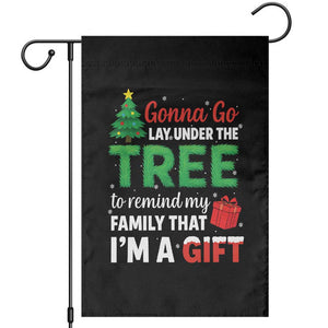 Funny Christmas Garden Flag Lay Under The Tree Xmas Family Pajama Gift TS10 Black Print Your Wear