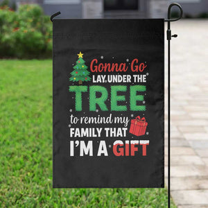 Funny Christmas Garden Flag Lay Under The Tree Xmas Family Pajama Gift TS10 Print Your Wear