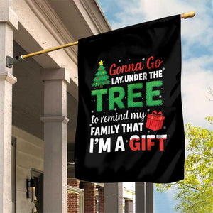 Funny Christmas Garden Flag Lay Under The Tree Xmas Family Pajama Gift TS10 Print Your Wear
