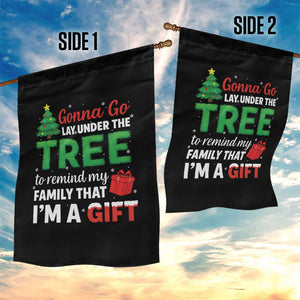 Funny Christmas Garden Flag Lay Under The Tree Xmas Family Pajama Gift TS10 Print Your Wear