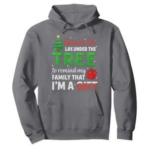 Funny Christmas Hoodie Lay Under The Tree Xmas Family Pajama Gift TS10 Charcoal Print Your Wear