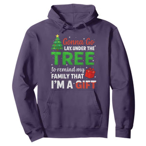 Funny Christmas Hoodie Lay Under The Tree Xmas Family Pajama Gift TS10 Purple Print Your Wear