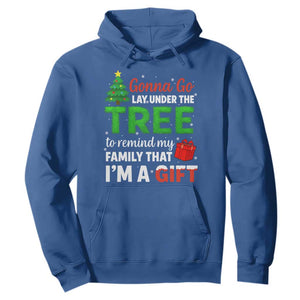Funny Christmas Hoodie Lay Under The Tree Xmas Family Pajama Gift TS10 Royal Blue Print Your Wear