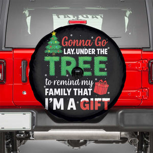 Funny Christmas Spare Tire Cover Lay Under The Tree Xmas Family Pajama Gift TS10 Black Print Your Wear