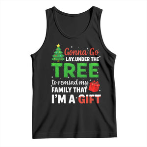 Funny Christmas Tank Top Lay Under The Tree Xmas Family Pajama Gift TS10 Black Print Your Wear
