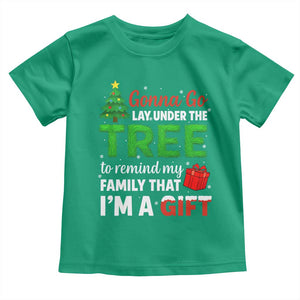 Funny Christmas Toddler T Shirt Lay Under The Tree Xmas Family Pajama Gift TS10 Irish Green Print Your Wear