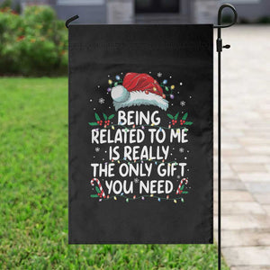 Being Related To Me Funny Christmas Garden Flag Family Xmas Pajamas TS10 Print Your Wear