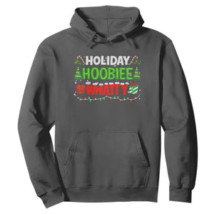 Holiday Hoobie Whatty Hoodie Funny Christmas Movie TS10 Dark Heather Print Your Wear