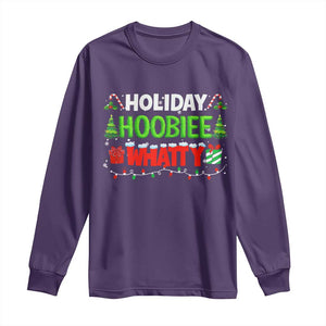 Holiday Hoobie Whatty Long Sleeve Shirt Funny Christmas Movie TS10 Purple Print Your Wear