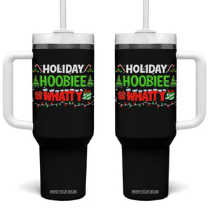 Holiday Hoobie Whatty Tumbler With Handle Funny Christmas Movie TS10 One Size: 40 oz Black Print Your Wear