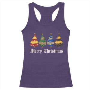 Christmas Tree Racerback Tank Top Retro Wizard Trees Magical Cute Family Pajama TS10 Purple Print Your Wear