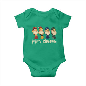 Merry Christmas Santa Baby Onesie Vintage Wizard Holiday Season Cute Family Pajama TS10 Irish Green Print Your Wear