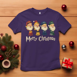 Merry Christmas Santa T Shirt Vintage Wizard Holiday Season Cute Family Pajama TS10 Purple Print Your Wear