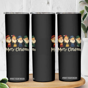 Merry Christmas Santa Skinny Tumbler Vintage Wizard Holiday Season Cute Family Pajama TS10 Print Your Wear