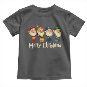 Merry Christmas Santa Toddler T Shirt Vintage Wizard Holiday Season Cute Family Pajama TS10 Dark Heather Print Your Wear