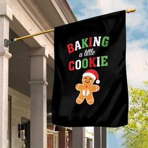 Christmas Pregnant Garden Flag Baking A Little Cookie Maternity Pregnancy Announcement TS10 Print Your Wear