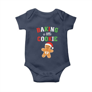 Christmas Pregnant Baby Onesie Baking A Little Cookie Maternity Pregnancy Announcement TS10 Navy Print Your Wear
