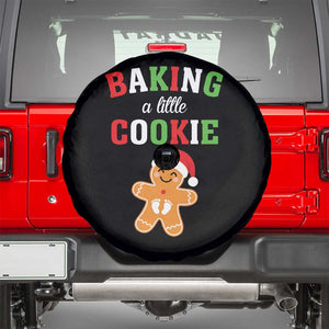 Christmas Pregnant Spare Tire Cover Baking A Little Cookie Maternity Pregnancy Announcement TS10 Black Print Your Wear