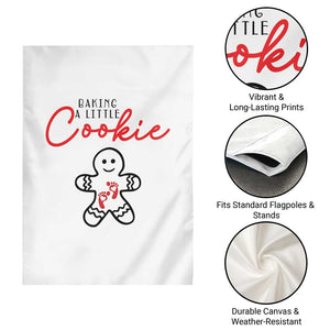 Christmas Pregnant Garden Flag Baking A Little Cookie Maternity Gingerbread TS10 Print Your Wear