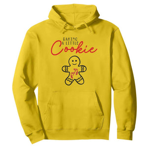 Christmas Pregnant Hoodie Baking A Little Cookie Maternity Gingerbread TS10 Daisy Print Your Wear