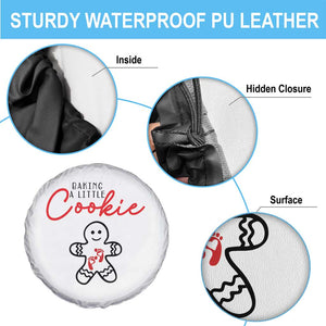 Christmas Pregnant Spare Tire Cover Baking A Little Cookie Maternity Gingerbread TS10 Print Your Wear