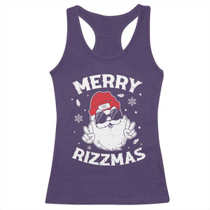 Funny Christmas Santa Racerback Tank Top Merry Rizzmas Kids Teens School TS10 Purple Print Your Wear