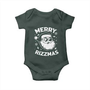Funny Christmas Santa Claus Baby Onesie Merry Rizzmas Kids Teens School TS10 Print Your Wear