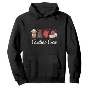 Christmas Cardiac Nurse Hoodie Cardiac Crew Anatomical Xmas Heart Anatomy Tree Bow TS10 Black Print Your Wear