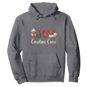 Christmas Cardiac Nurse Hoodie Cardiac Crew Anatomical Xmas Heart Anatomy Tree Bow TS10 Charcoal Print Your Wear