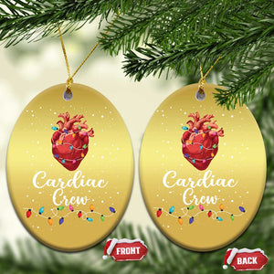 Christmas Cardiac Nurse Christmas Ornament Cardiac Crew Anatomical Anatomy Xmas Heart With Lights TS10 Oval Gold Print Your Wear