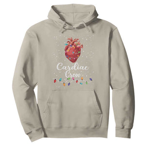 Christmas Cardiac Nurse Hoodie Cardiac Crew Anatomical Anatomy Xmas Heart With Lights TS10 Sand Print Your Wear