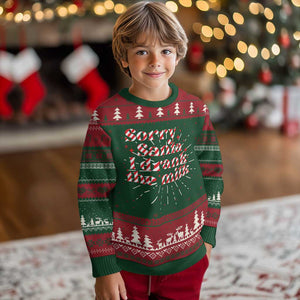 Baby Ugly Christmas Sweater Sorry Santa I Drank The Milk Candy Cane TS10 Christmas Print Your Wear
